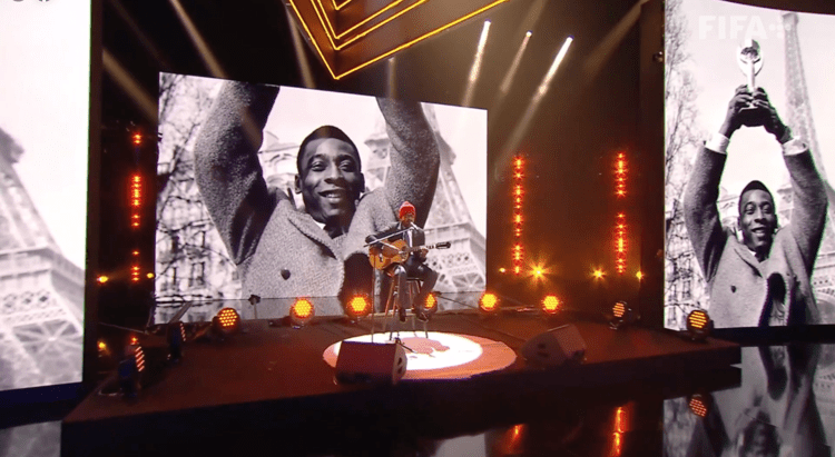 Pele, te amo: Seu Jorge rinde homenaje a O’Rei en premios The Best