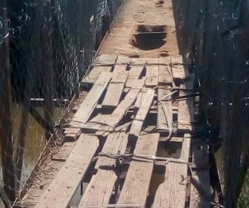 Etnia Yoreme-Mayo pide reparación de puente peatonal del canal de Etchojoa