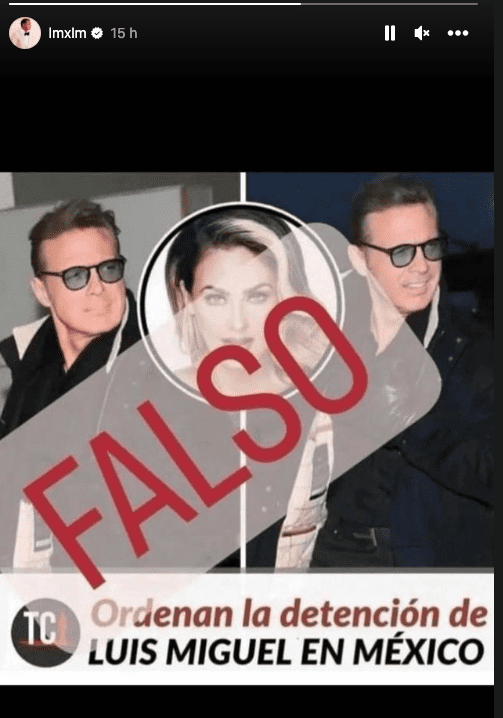 Es falso: Luis Miguel responde a orden de arresto