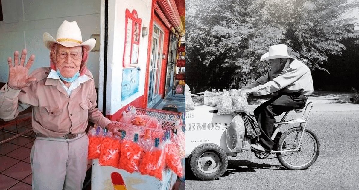 Fallece Don Simón, abuelito del carrito de paletas, a sus 102 años