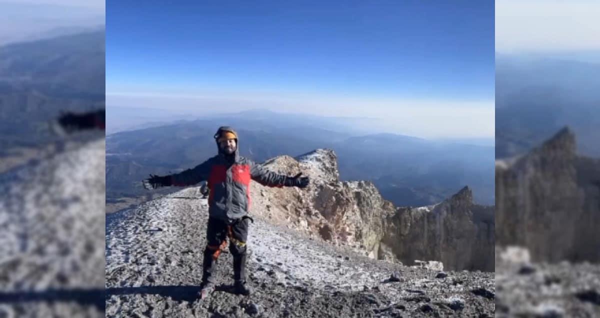 ¡Reto cumplido! Guillermo conquista el Pico de Orizaba por una buena causa