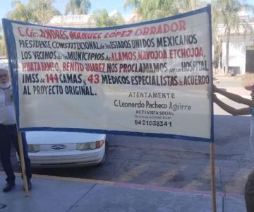 Activistas exigen construcción de un hospital digno en Navojoa