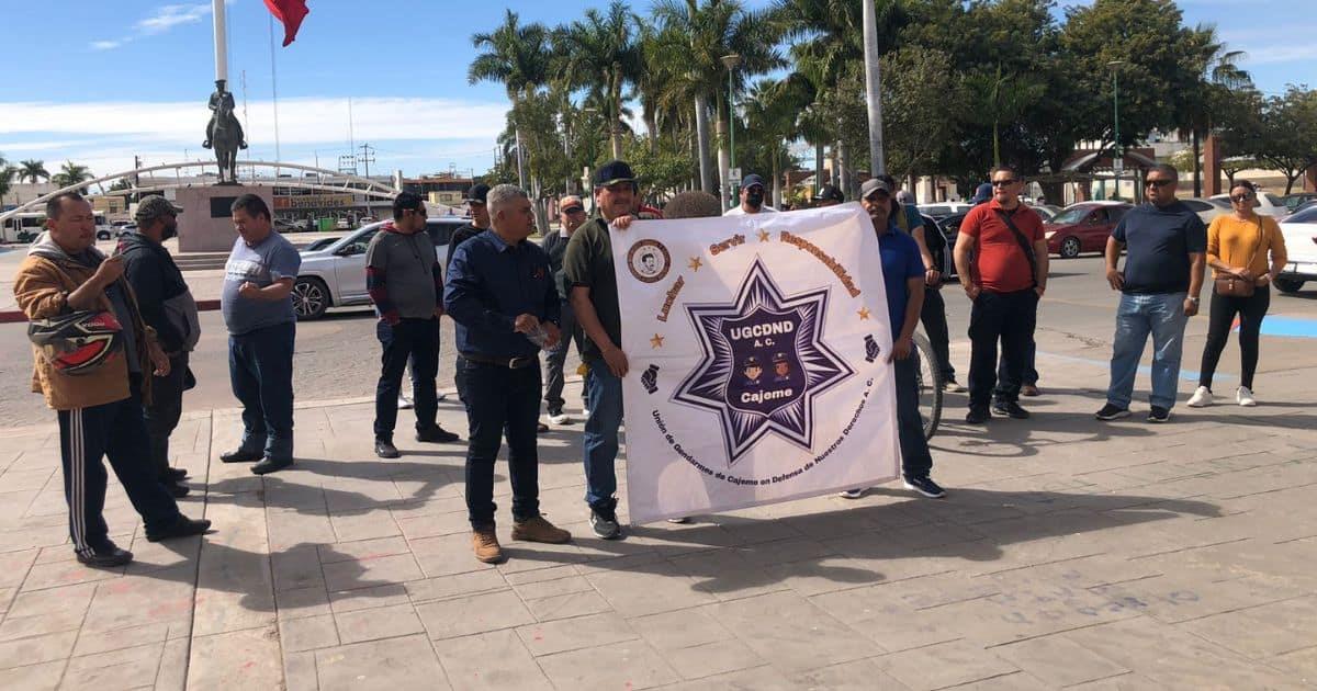 Denuncian a policías de Cajeme que se manifestaron; temen de represalia