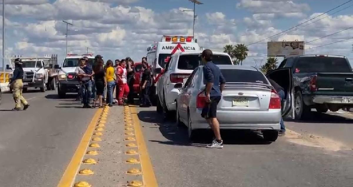 Se registra accidente en San Pedro el Saucito a causa del tráfico