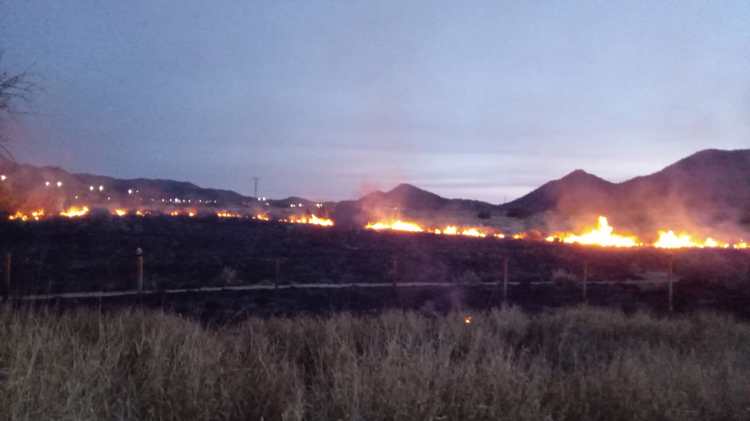 Cerro del Bachoco se vuelve a incendiar esta mañana