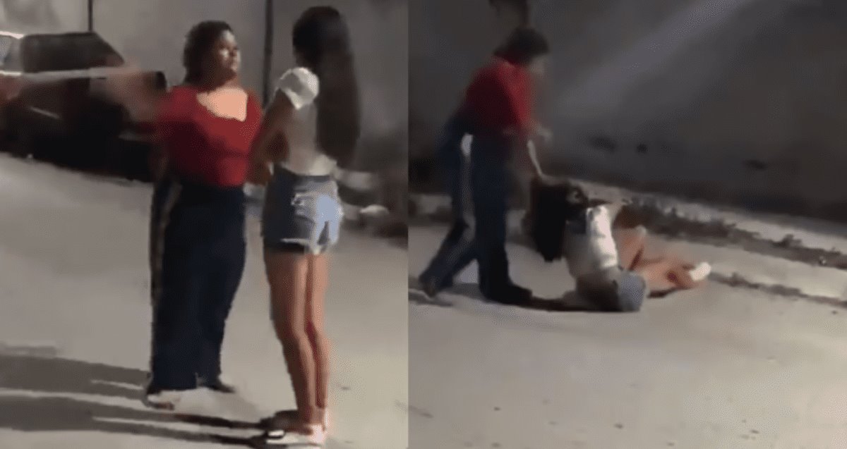 ¿Te vas a dejar?; madre golpea a su hija que sufre bullying