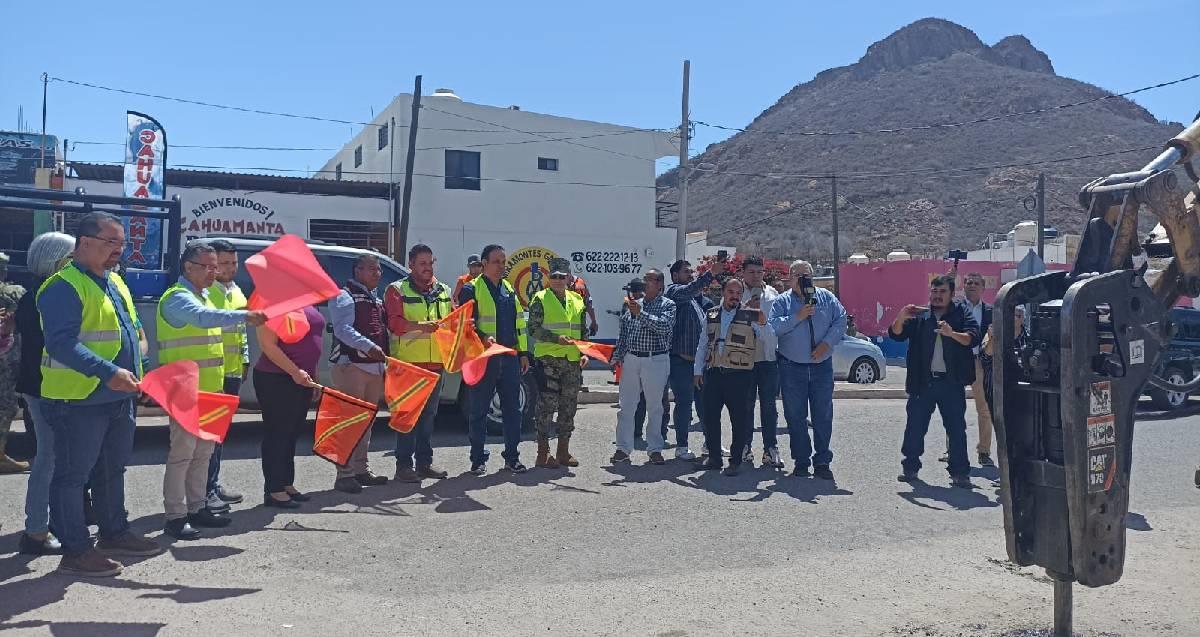 Arrancan obras de rehabilitación del bulevar Las Plazas en Guaymas