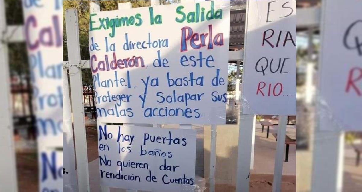 Padres de familia y docentes tomaron la Técnica 71 de Guaymas