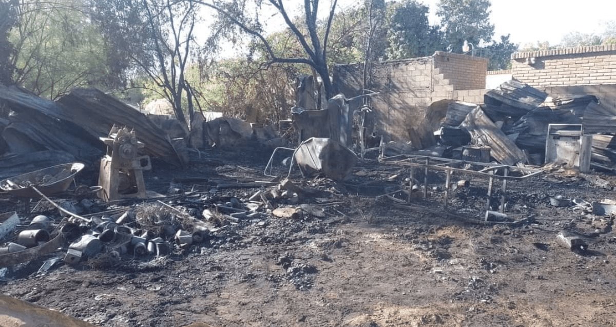 Se incendia carpintería en ejido La Victoria; registran pérdidas totales