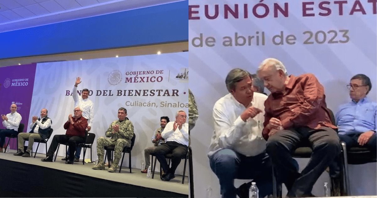 Octavio Almada acompaña a AMLO en su visita a Sinaloa