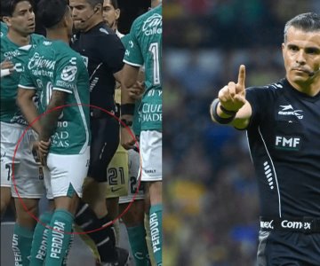 Árbitro Fernando Hernández se disculpa tras propinar rodillazo a jugador