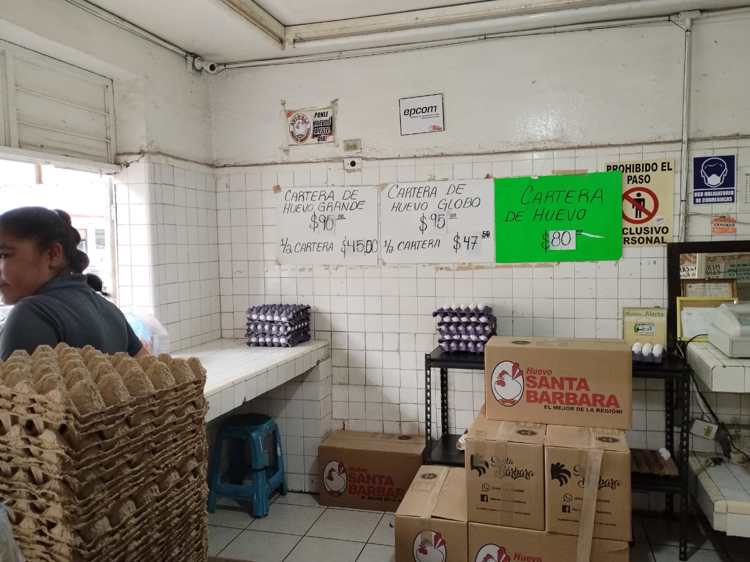 Aumenta precio de huevo en Mercado Municipal de Navojoa