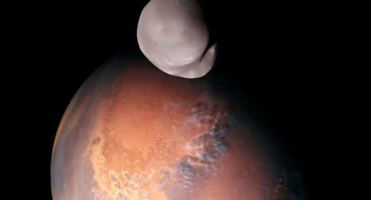 ¡Impresionante! Captan imágenes de Deimos, una de las lunas de Marte