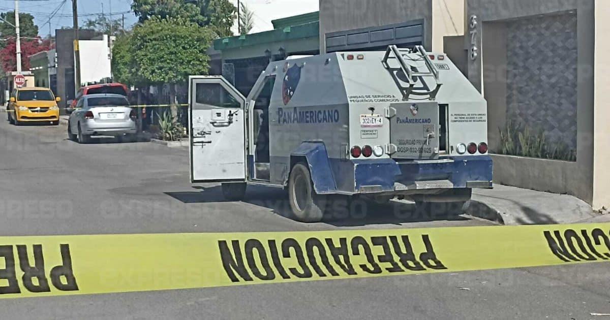 Asaltan camión de valores en Hermosillo; abandonan la unidad y huyen