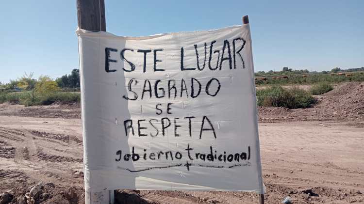 Etnia Yoreme-Mayo se manifiesta ante construcción en sus tierras