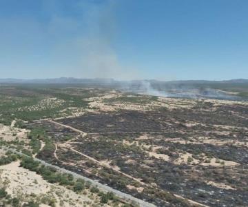 Combaten tres incendios forestales en la sierra de Sonora