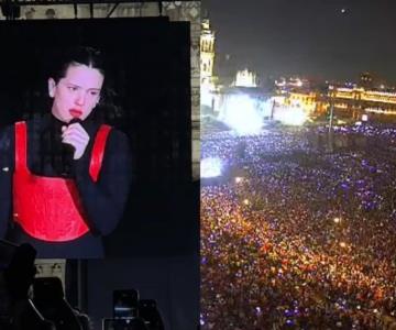 Rosalía canta La Llorona ante miles de mexicanos en el Zócalo