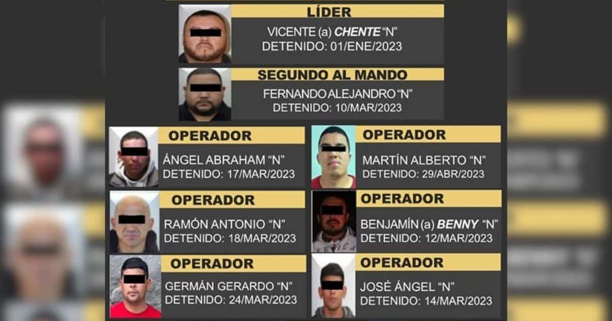 Detienen a 8 del grupo criminal de El Chente en Nogales