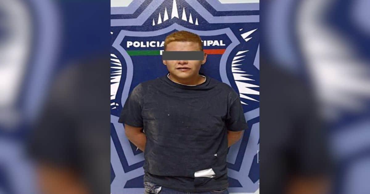 Policía detiene a sujeto que agredió a un hombre y un perro