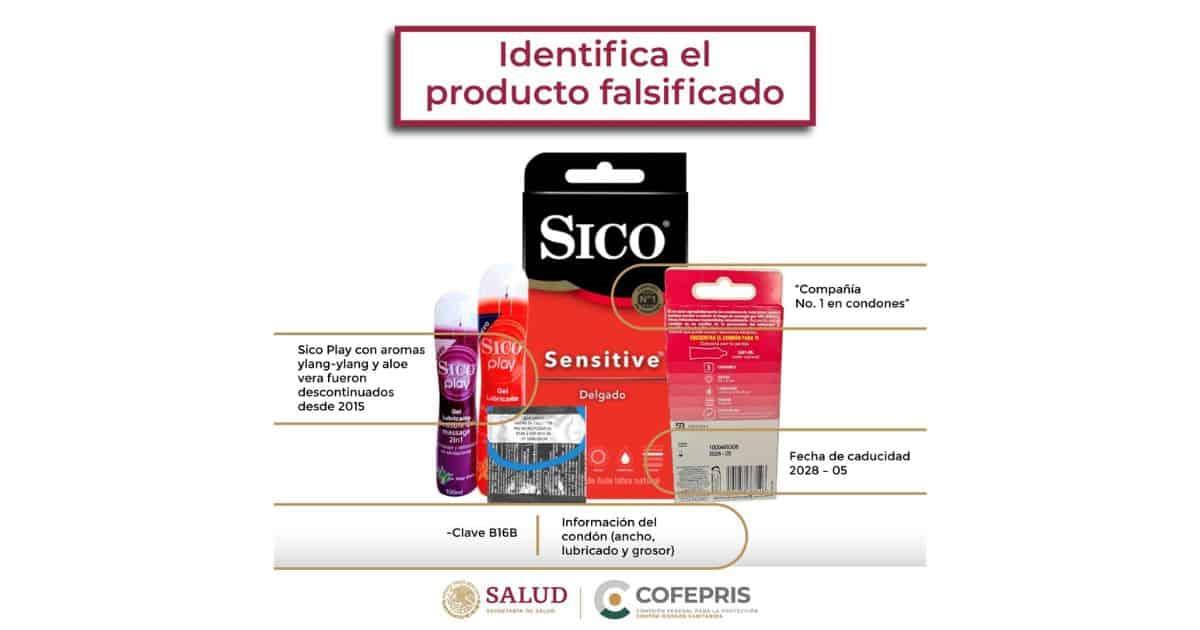 Cofepris emite alerta sobre condones y lubricantes falsificados