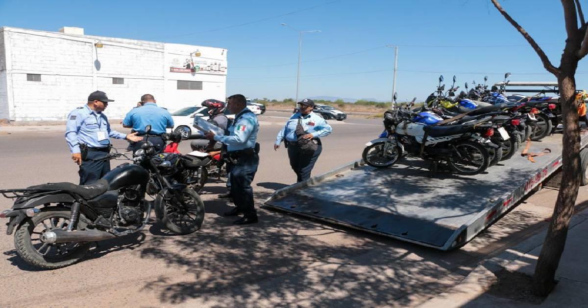 Reforzarán operativos de motocicletas ante comisión de delitos en Cajeme