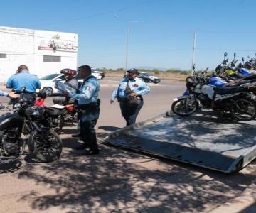 Reforzarán operativos de motocicletas ante comisión de delitos en Cajeme