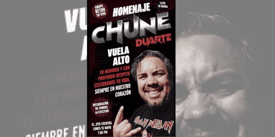 Realizan homenaje de Chune Duarte para gastos hospitalarios