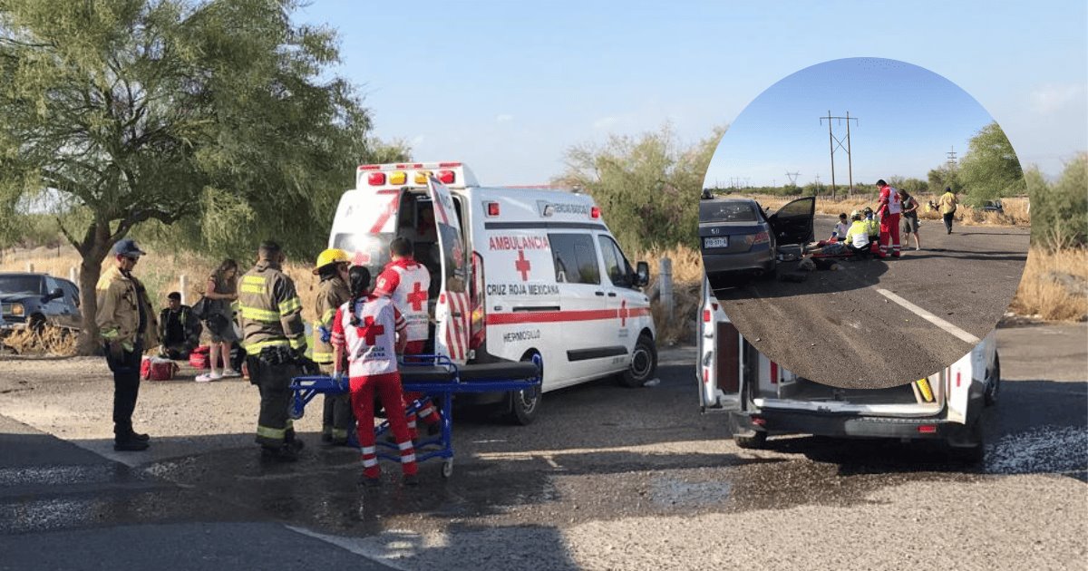 Corte de circulación sobre la carretera Hermosillo-Nogales deja 4 heridos