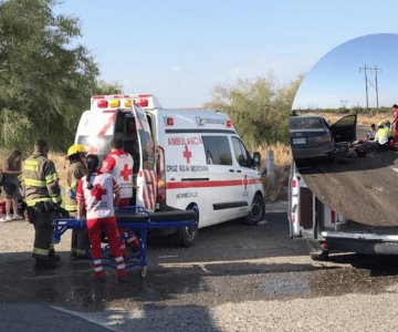 Corte de circulación sobre la carretera Hermosillo-Nogales deja 4 heridos