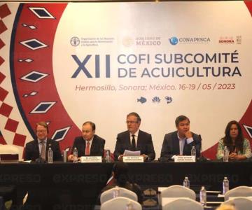 Alfonso Durazo y Marcelo Ebrard en 12a Sesión del Subcomité de Acuicultura