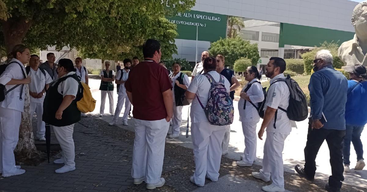 Trabajadores del Imss inconformes con Servicio de Protección Federal