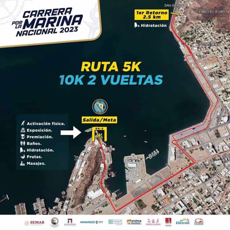 Invitan a la Carrera por la Marina Nacional 2023 en Guaymas