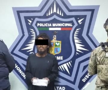 Policía detiene a El Chapo; presunto vendedor de droga en Cajeme