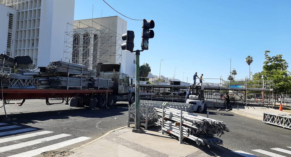 Retiran confibicis del bulevar Rosales por Fiestas del Pitic