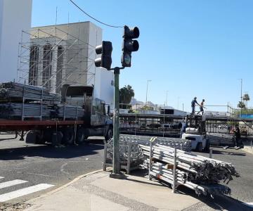 Retiran confibicis del bulevar Rosales por Fiestas del Pitic