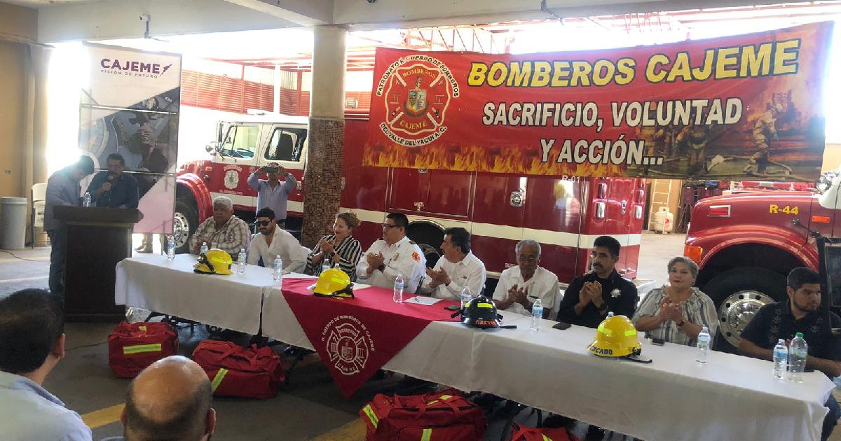 Bomberos de Cajeme reciben nuevo equipamiento; invierten 7 mdp