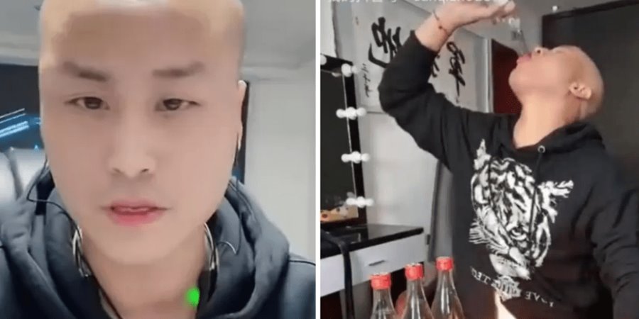 Video | Influencer chino muere tras beber 7 botellas de licor como reto