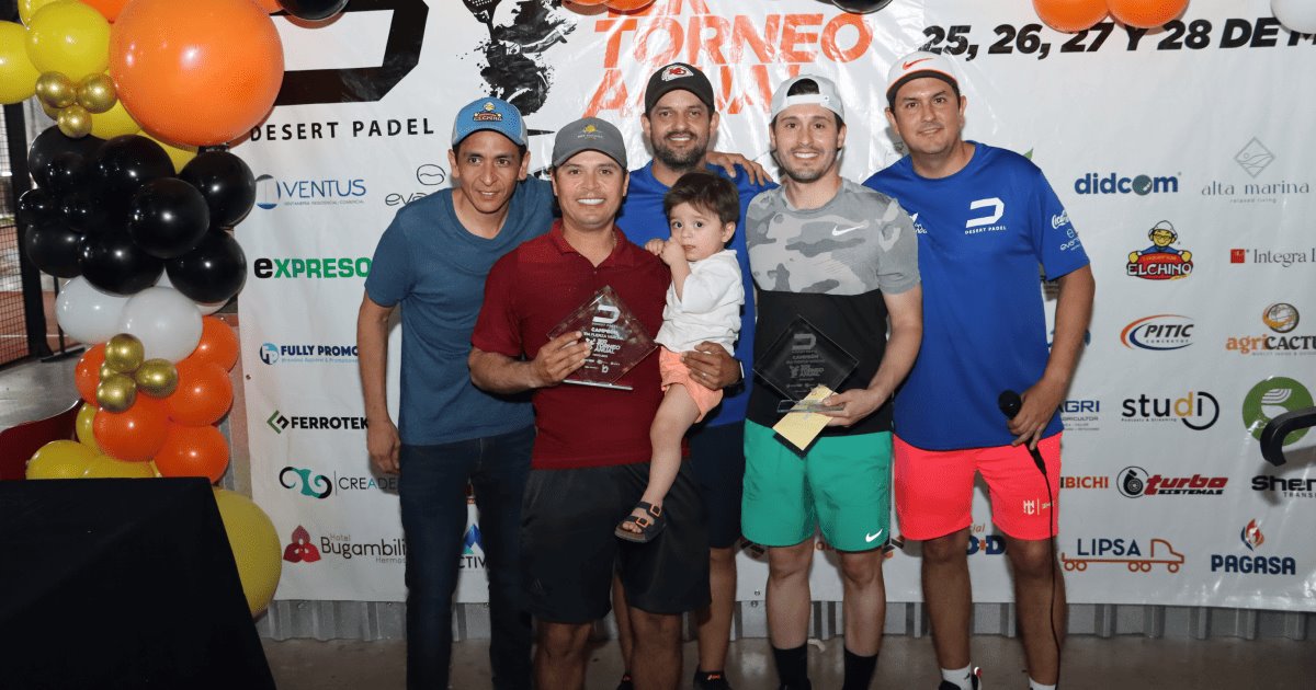 Primer torneo Desert Padel tiene a sus ganadores