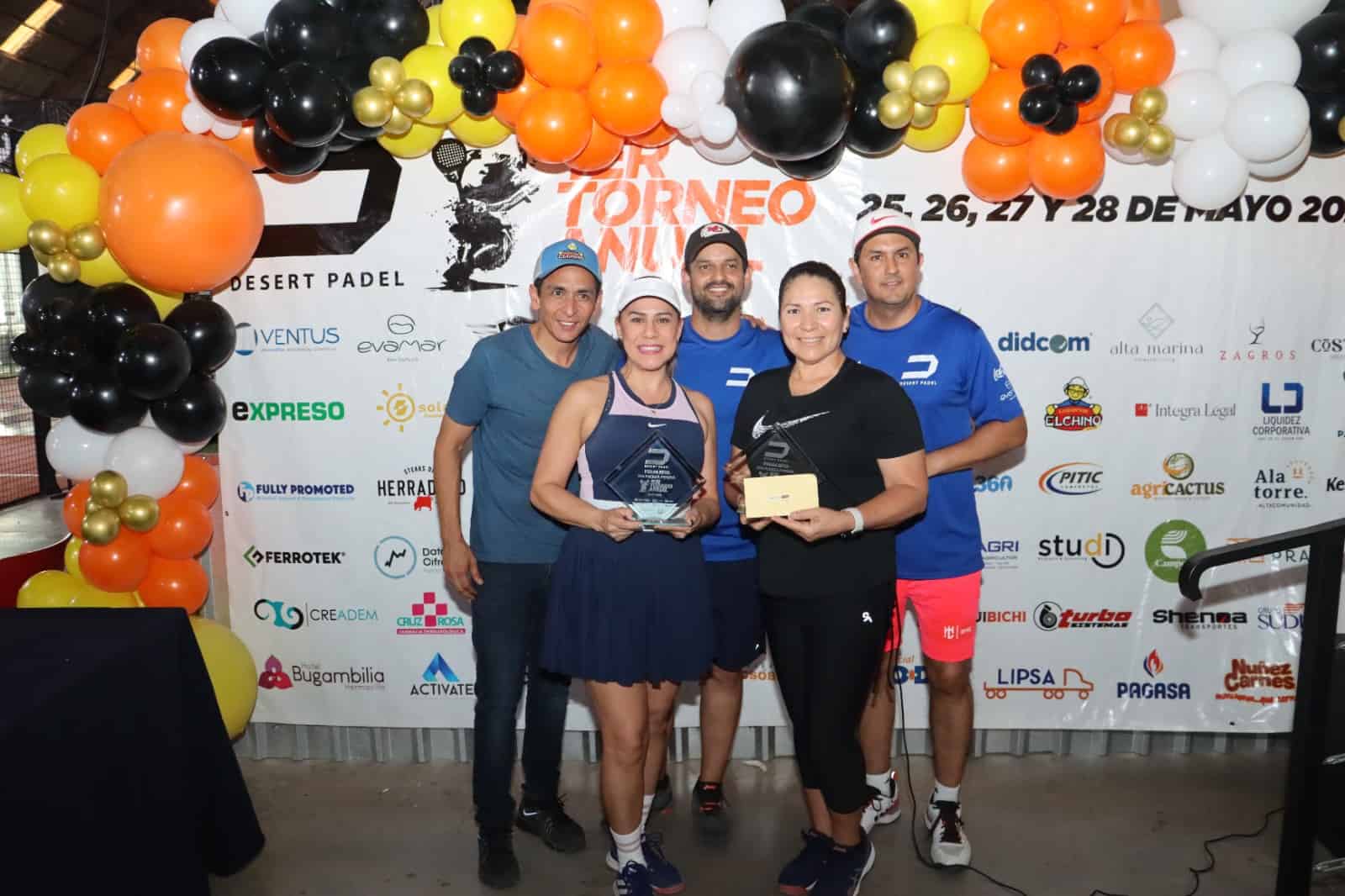 Disfrutaron de Torneo Anual Desert Padel