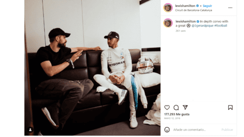 La relación entre Gerard Piqué y Lewis Hamilton, el nuevo amor de Shakira