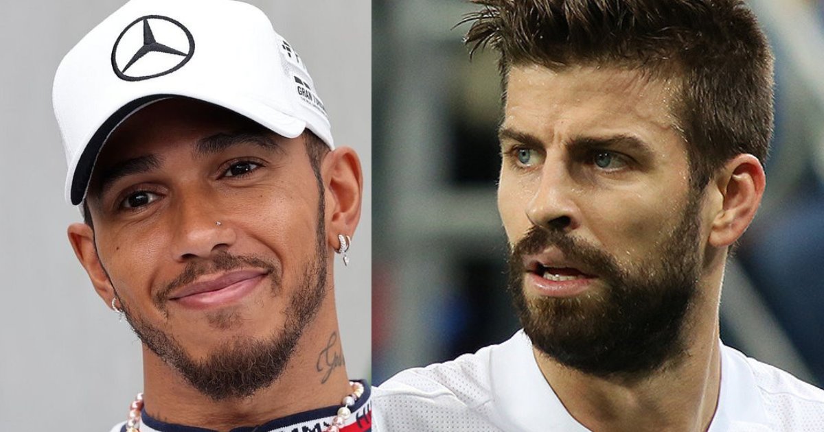 La relación entre Gerard Piqué y Lewis Hamilton, el nuevo amor de Shakira