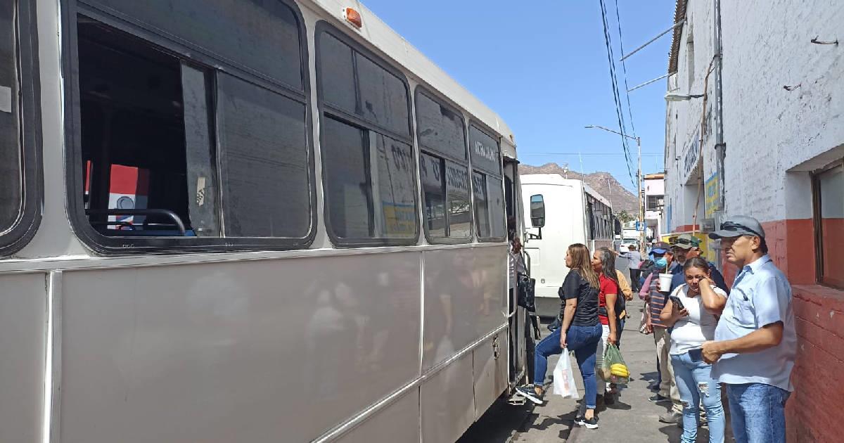 Concesionarios del transporte urbano se niegan a prender aires en Guaymas