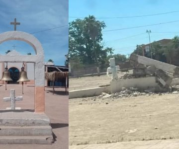 Destrucción de campanario de templo Yoreme-Mayo causa indignación