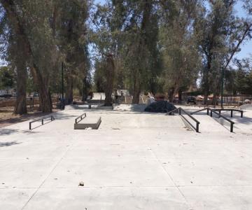 Ya casi está lista la nueva pista de patinaje del Parque Infantil Ostimuri