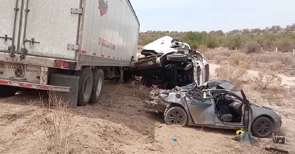 Accidente en carretera Hermosillo-Nogales dejó tres lesionados