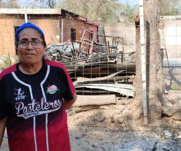 Solicitan ayuda para familia que perdió todo en incendio de Tetanchopo