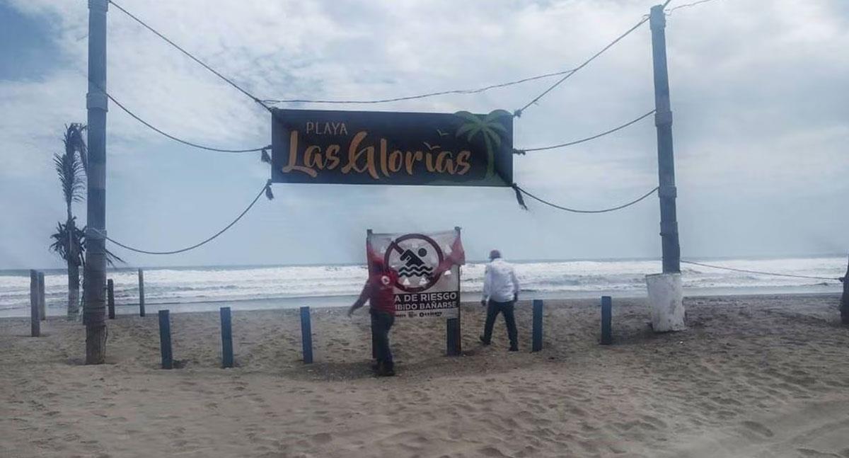 Tormenta tropical Beatriz provoca olas de hasta 3 metros en Sinaloa