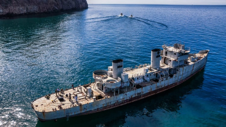 Hundirán buque Suchiate en San Carlos para convertirlo en arrecife