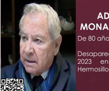 Fiscalía busca a Adalberto Monarque Curiel, desaparecido desde el lunes