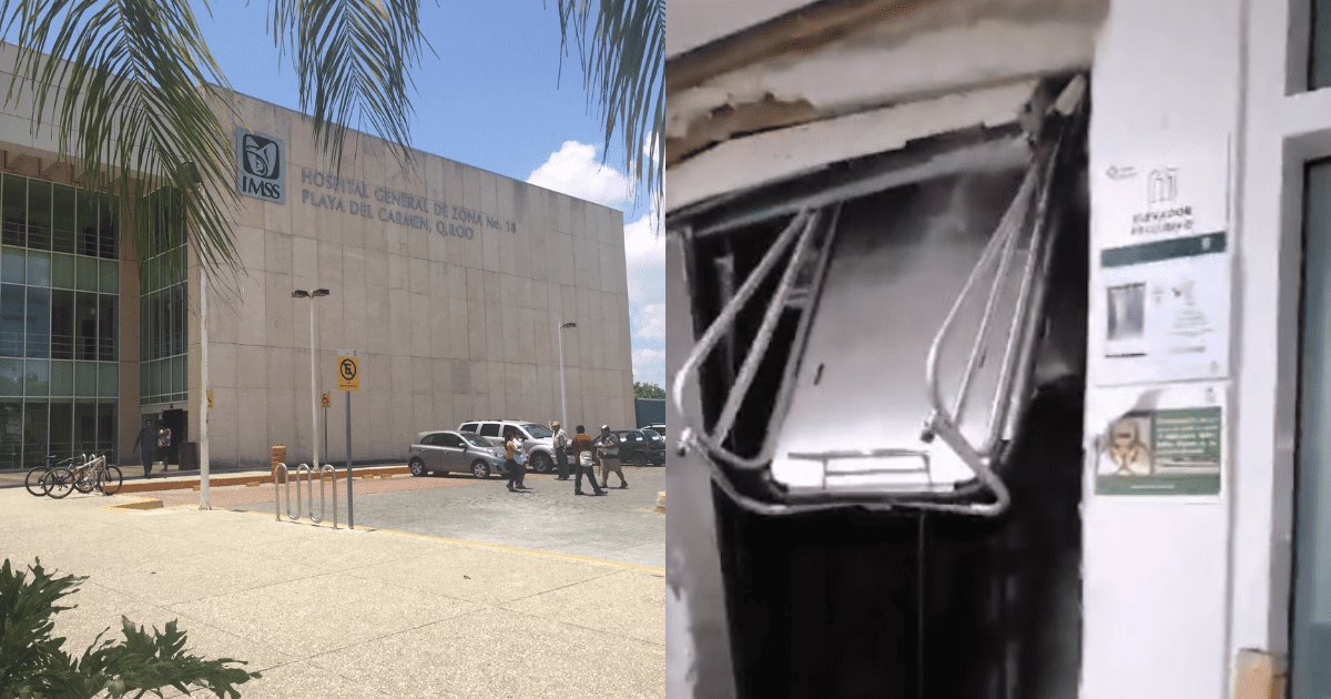 Menor muere aplastada por falla de ascensor en hospital de Quintana Roo